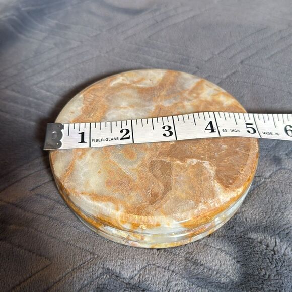 Gorgeous Natural Stone Ashtray or Trinket Box Heavy BRAND NEW - Picture 6 of 12